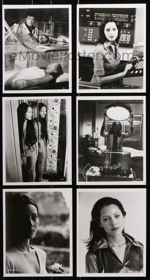: 8w395 EMBRYO 14 8x10 stills 1976 sexy human clone Barbara  Carrera, Rock Hudson, Diane Ladd!