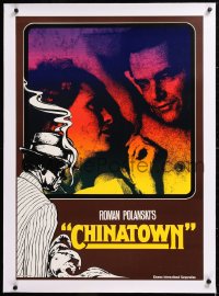 8y121 CHINATOWN linen teaser German 1974 Jack Nicholson & sexy Faye Dunaway in bed, Roman Polanski!