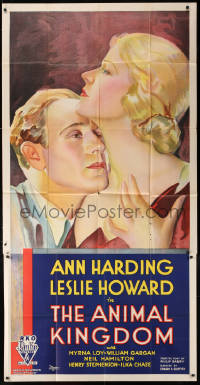 8z101 ANIMAL KINGDOM 3sh 1932 Leslie Howard torn by his love for pretty Ann Harding, ultra rare!
