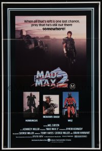 8z151 MAD MAX 2: THE ROAD WARRIOR Aust 1sh 1981 with Humungus & Wez credits mixed up, ultra rare!