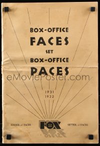 8z048 FOX 1931-32 special exhibitor magazine 1931