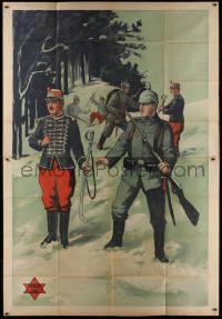 8z083 WENN VOLKER STREITEN German 59x86 1915 R. Wolff art, anti-war, perhaps first WWI movie ever!