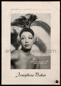 8z142 JOSEPHINE BAKER stage show German program 1953 when she took her stage show to Germany!