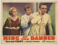 8z215 KING OF THE DAMNED LC 1935 Helen Vinson & Noah Beery watch Conrad Veidt w/phone, ultra rare!