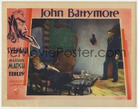 8z236 SVENGALI LC 1931 John Barrymore as the mesmerist stares at sleeping Marian Marsh as Trilby!