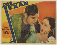 8z237 TEXAN LC 1930 romantic c/u of Gary Cooper as O'Henry's Llano Kid & sexy Fay Wray, ultra rare!