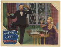 8z239 TOPPER LC 1937 beautiful ghost Constance Bennett makes fun of Roland Young's rhumba dancing!