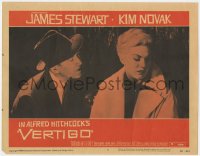 8z245 VERTIGO LC #1 1958 Alfred Hitchcock classic, James Stewart berates sad blonde Kim Novak!