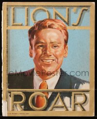 8z062 LION'S ROAR exhibitor magazine February 1945 great cover art of Van Johnson + Hirschfeld art!