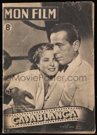 8z133 MON FILM French magazine August 13, 1947 Humphrey Bogart & Ingrid Bergman in Casablanca!
