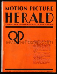 8z050 MOTION PICTURE HERALD exhibitor magazine January 3, 1931 2-page Dracula ad, Mickey Mouse, rare!