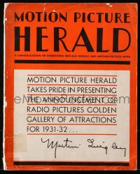 8z051 MOTION PICTURE HERALD exhibitor magazine May 16, 1931 includes RKO 1931-32 campaign book!