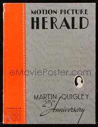 8z056 MOTION PICTURE HERALD exhibitor magazine September 28, 1940 25th anniversary, Citizen Kane!