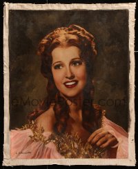 8z012 JEANETTE MACDONALD 16x20 color display 1940s wonderful portrait by Ernest Schuessler!