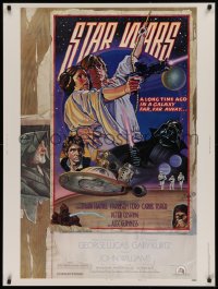 9a065 STAR WARS style D 30x40 1978 George Lucas sci-fi epic, art by Drew Struzan & Charles White!