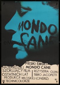 9a149 MONDO CANE Polish 23x33 1964 classic early Italian documentary of human oddities, Zamecznik!