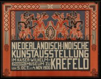 9a112 NIEDERLANDISCH-INDISCHE KUNSTAUSSTELLUNG 29x37 German art exhibition 1906 Thorn Prikker art!