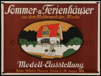 9a113 SOMMER-U FERIENHAUSER 28x38 German museum/art exhibition 1908 Summer and Holiday Homes!