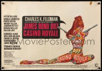 9b241 CASINO ROYALE Belgian 1967 all-star James Bond spy spoof, different sexy psychedelic art!