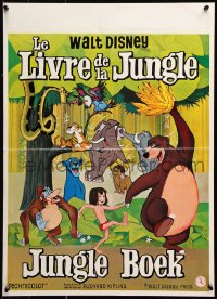 9b276 JUNGLE BOOK Belgian 1967 Walt Disney cartoon classic, great image of all characters!