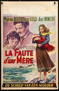 9b279 LA COLPA DI UNA MADRE Belgian 1952 directed by Carlo Duse, art of Marina Berti & Folco Lulli!
