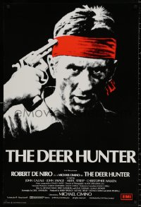 9b177 DEER HUNTER English 1sh 1979 directed by Michael Cimino, Robert De Niro, Russian Roulette!