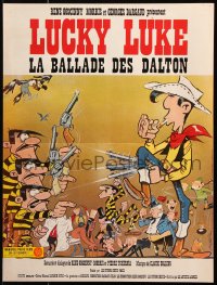 9b712 BALLAD OF DALTON French 15x20 1978 Lucky Luke, really great Morris cartoon western art!