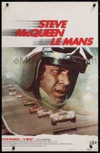 9b744 LE MANS French 15x24 1971 different race car driver Steve McQueen, Ferracci, ultra-rare!