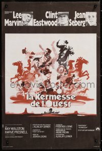 9b758 PAINT YOUR WAGON French 15x23 1970 Clint Eastwood, Lee Marvin, Jean Seberg, different!