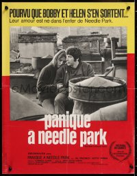 9b759 PANIC IN NEEDLE PARK French 17x22 1971 Al Pacino & Kitty Winn are heroin addicts in love!