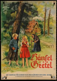 9b054 HANSEL & GRETEL German 1960s Walter Janssen's Hansel und Gretel, forest style!