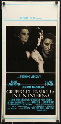 9b815 CONVERSATION PIECE Italian locandina 1974 Luchino Visconti, Lancaster, Mangano, Berger, Nistri art!
