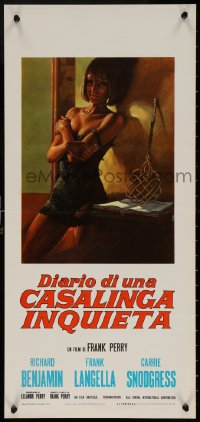 9b824 DIARY OF A MAD HOUSEWIFE Italian locandina 1971 Frank Perry, different Iaia art of Carrie Snodgress!