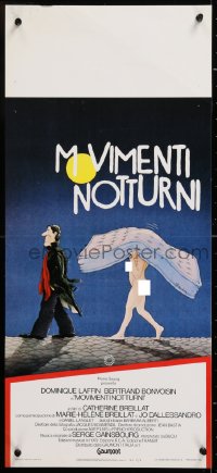 9b880 NOCTURNAL UPROAR Italian locandina 1980 Catherine Breillat's Tapage nocturne, sexy art by Blachon!