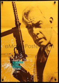 9b586 PRIME CUT Japanese 1972 completely different close-up of Lee Marvin w/machine gun!