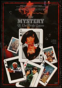 9b015 MYSTERY OF THE PIRATE QUEEN export Yugoslavian 27x39 1987 completely different poker playing cards!