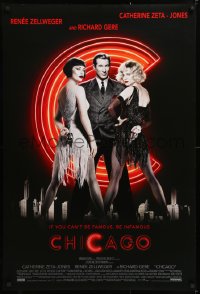9c540 CHICAGO int'l 1sh 2002 Renee Zellweger & Zeta-Jones, Richard Gere, switched credits!