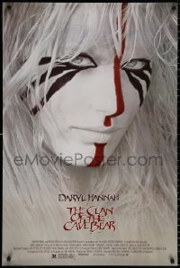 9c542 CLAN OF THE CAVE BEAR 1sh 1986 fantastic close-up image of Daryl Hannah in tribal make up!
