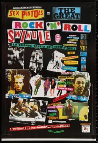 9c187 GREAT ROCK 'N' ROLL SWINDLE 27x40 Italian commercial poster 1980 Sex Pistols' Sid Vicious!