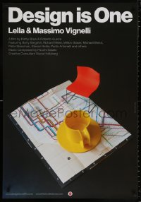 9c566 DESIGN IS ONE 1sh 2012 Barry Bergdoll, Milton Glaser, cool modern art by Massimo Vingelli!