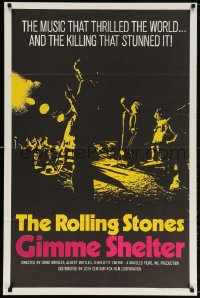 9c607 GIMME SHELTER int'l 1sh 1971 Rolling Stones out of control rock & roll concert!
