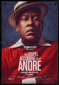 9c617 GOSPEL ACCORDING TO ANDRE DS 1sh 2018 segregation fashion documentary, Andre Leon Talley!