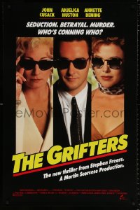 9c626 GRIFTERS int'l 1sh 1990 John Cusack, Annette Bening & Anjelica Huston!