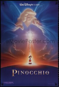 9c791 PINOCCHIO advance DS 1sh R1992 Disney classic cartoon about a wooden boy who wants to be real!