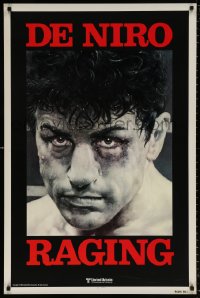 9c805 RAGING BULL teaser 1sh 1980 Martin Scorsese, classic Kunio Hagio art of Robert De Niro!
