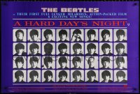 9c087 HARD DAY'S NIGHT 26x39 English REPRO poster 1987 The Beatles, rock & roll classic!