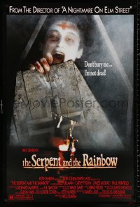 9c851 SERPENT & THE RAINBOW 1sh 1988 directed by Wes Craven, don't bury me, I'm not dead!