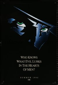 9c857 SHADOW teaser 1sh 1994 Alec Baldwin knows what evil lurks in the hearts of men!
