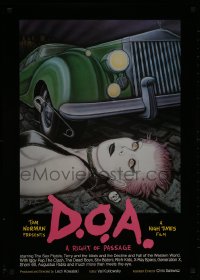 9c261 D.O.A. 23x33 special poster 1980 punk rock music, Sex Pistols, wild Soyka art!
