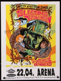 9c121 ELECTRIC FRANKENSTEIN/DOLLHOUSE/IRONHEAD 12x16 French music poster 2005 completely different art!